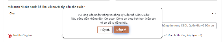 Hướng dẫn nộp hồ sơ trực tuyến đề nghị cấp thẻ Căn cước cho trẻ từ 6-14 tuổi- Ảnh 13.