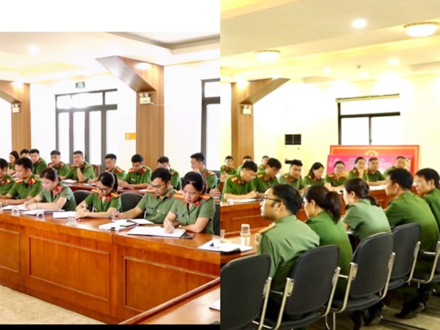 Công an xã Bình Minh tổ chức lễ ra quân mở đợt cao điểm tấn công, trấn áp tội phạm, bảo đảm an ninh, trật tự- Ảnh 1.