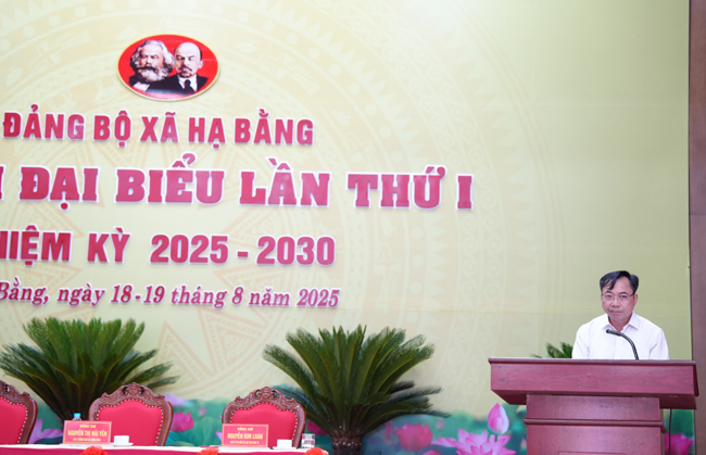 TỔNG DUYỆT CHƯƠNG TRÌNH ĐẠI HỘI ĐẠI BIỂU ĐẢNG BỘ XÃ HẠ BẰNG LẦN THỨ I, NHIỆM KỲ 2025 – 2030- Ảnh 6.