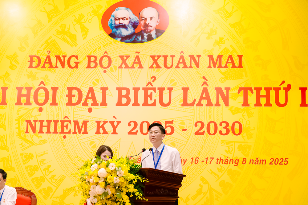 Đại hội đại biểu Đảng bộ xã Xuân Mai lần thứ I, nhiệm kỳ 2025 – 2030 diễn ra thành công tốt đẹp- Ảnh 4.