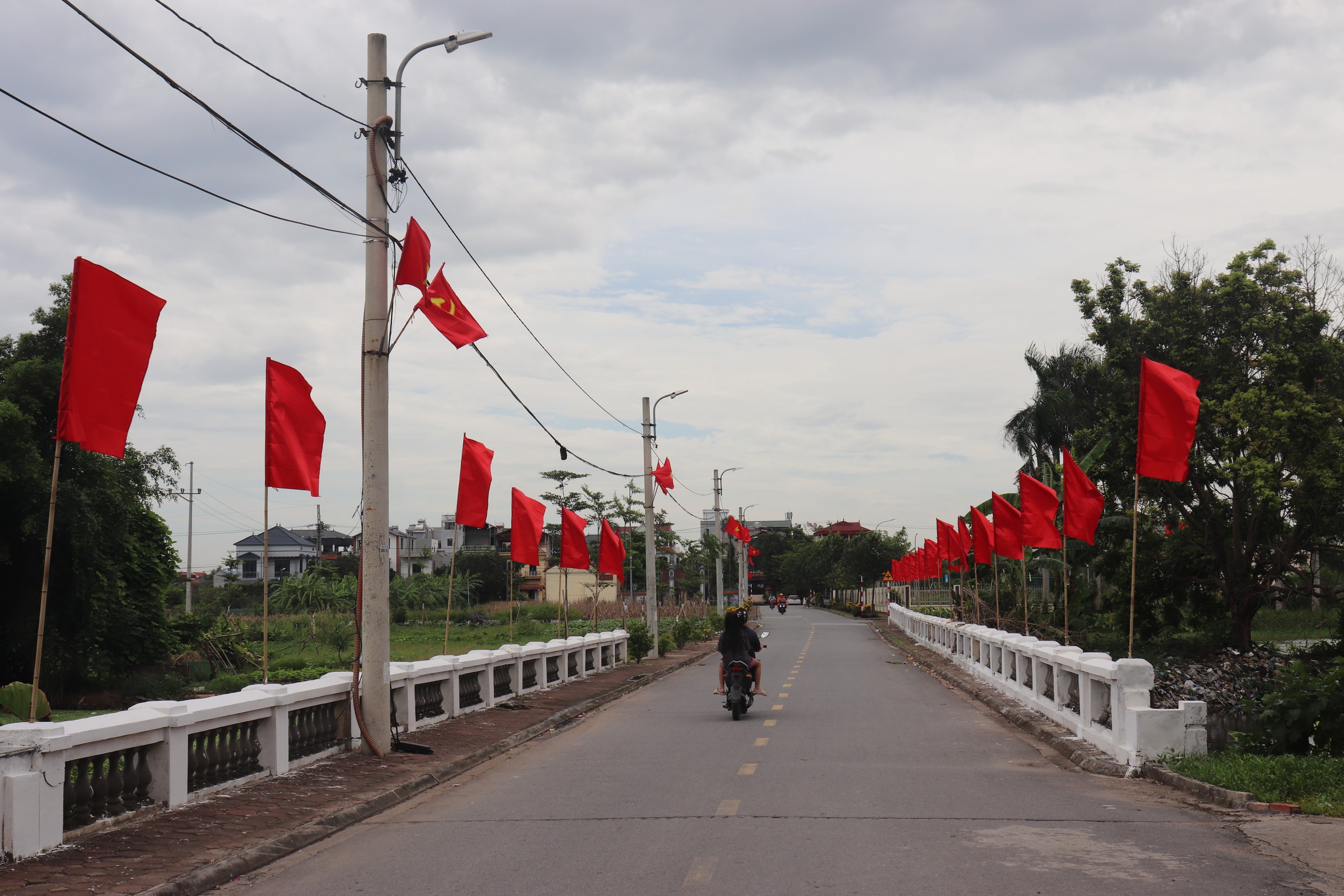 Rực rỡ cờ hoa chào mừng Đại hội Đại biểu Đảng bộ xã Thuận An lần thứ I nhiệm kỳ 2025 - 2030- Ảnh 6.