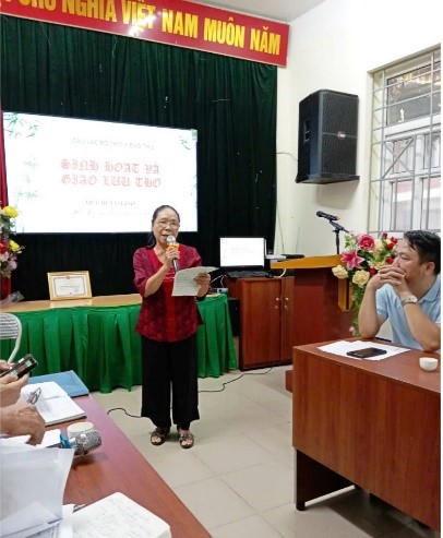 Câu lạc bộ thơ Tiếng Thu tổ chức sinh hoạt và giao lưu thơ quý III năm 2025- Ảnh 3.