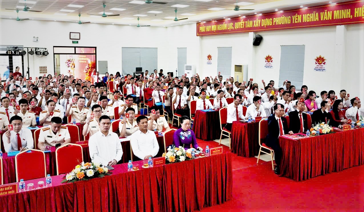 180 đại biểu dự Đại hội Đảng bộ phường Yên Nghĩa lần thứ I- Ảnh 2.