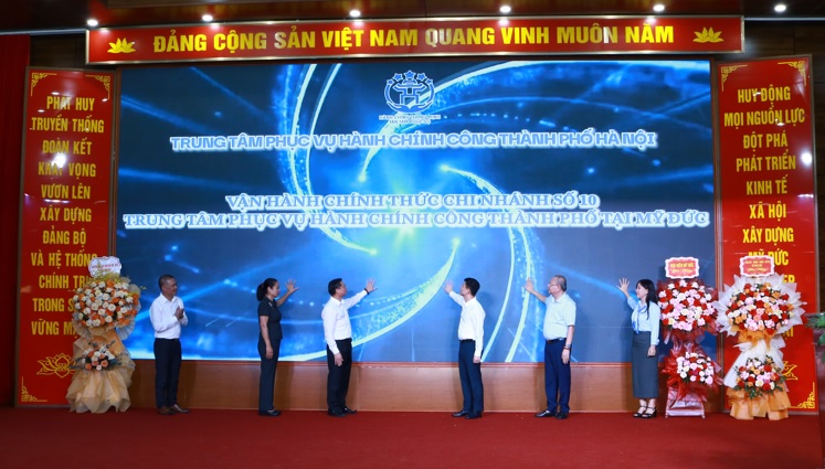 Hội nghị ký kết hợp tác, nâng cao chất lượng dịch vụ công trực tuyến, dịch vụ công toàn trình tại Mỹ Đức- Ảnh 4.