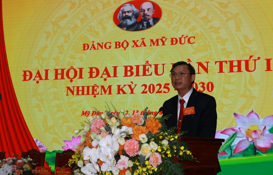 Mỹ Đức đoàn kết vững bước đi lên - một Đảng bộ - một ý chí - một hành động - vì nhân dân phục vụ’- Ảnh 8.
