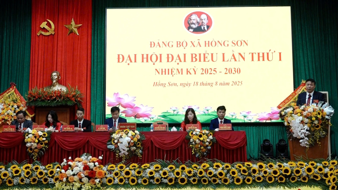 Đại hội đại biểu Đảng bộ xã Hồng Sơn lần thứ Nhất, nhiệm kỳ 2025 -2030: Khơi dậy tiềm năng, vững vàng bước vào kỷ nguyên mới- Ảnh 5.