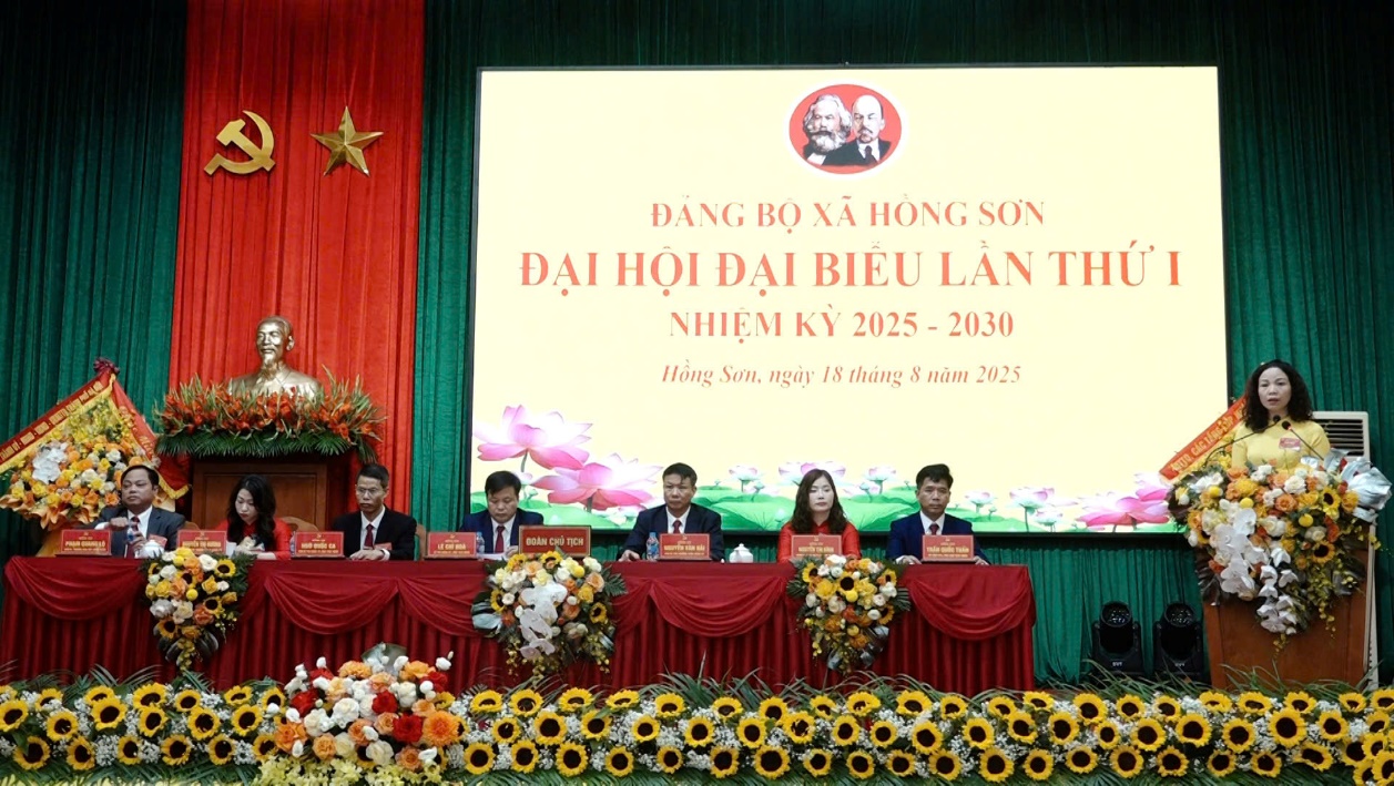 Đại hội đại biểu Đảng bộ xã Hồng Sơn lần thứ Nhất, nhiệm kỳ 2025 -2030: Khơi dậy tiềm năng, vững vàng bước vào kỷ nguyên mới- Ảnh 7.