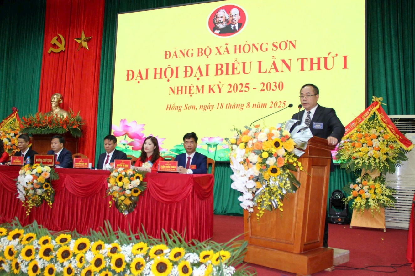 Đại hội đại biểu Đảng bộ xã Hồng Sơn lần thứ Nhất, nhiệm kỳ 2025 -2030: Khơi dậy tiềm năng, vững vàng bước vào kỷ nguyên mới- Ảnh 9.