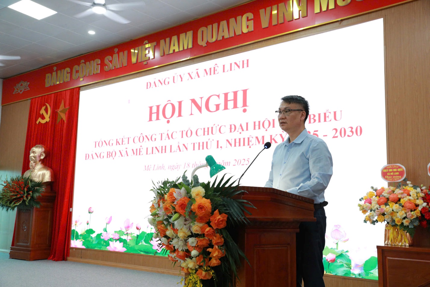 Đảng uỷ xã Mê Linh tổng kết công tác tổ chức Đại hội đại biểu Đảng bộ xã lần thứ I, nhiệm kỳ 2025 - 2030- Ảnh 4.