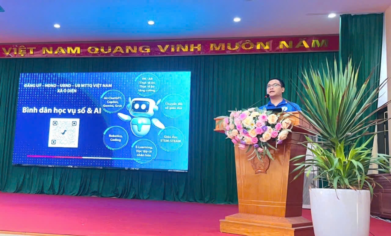 “Cầm tay chỉ việc”, lan tỏa phong trào bình dân học vụ số ở Ô Diên- Ảnh 2.