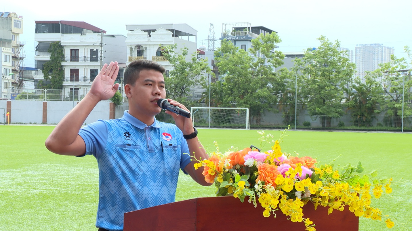 Khai mạc Giải bóng đá nam Hoài Đức năm 2025- Ảnh 3.