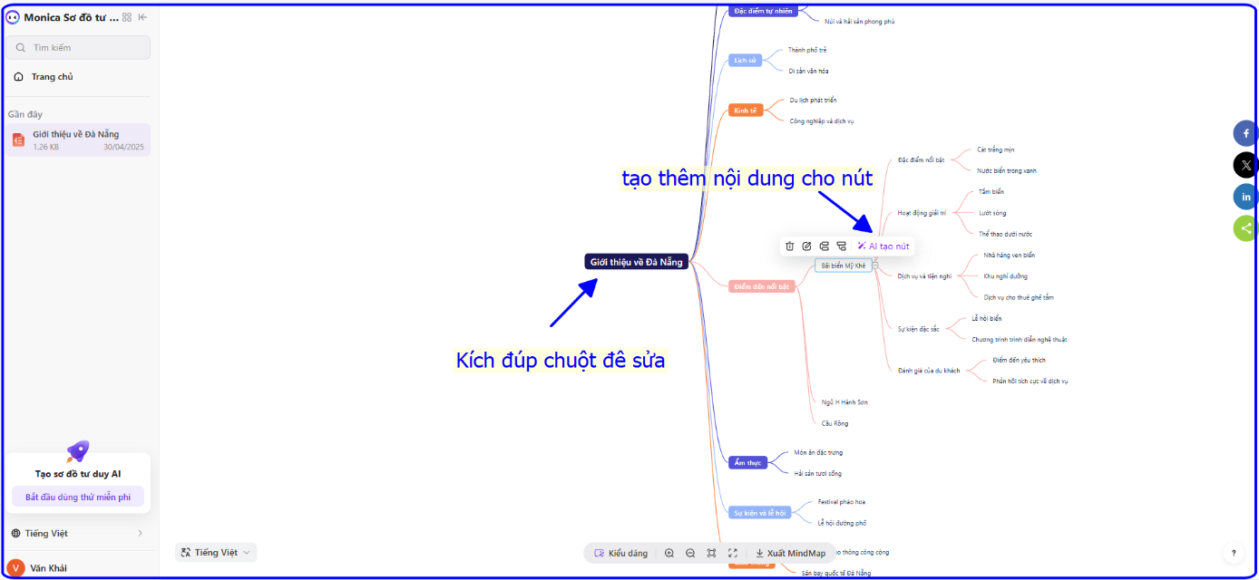 CHUYÊN ĐỀ: BÌNH DÂN HỌC VỤ SỐ
Bài 9: Sơ đồ tư duy AI- Ảnh 7.