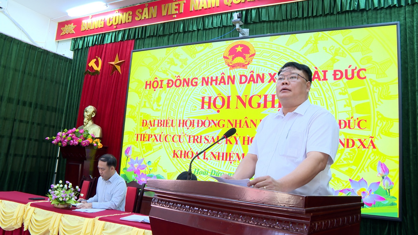 Tin tổng hợp: Đại biểu HĐND xã Hoài Đức tiếp xúc cử tri sau kỳ họp thứ 2 HĐND xã khóa I, nhiệm kỳ 2021-2026- Ảnh 32.