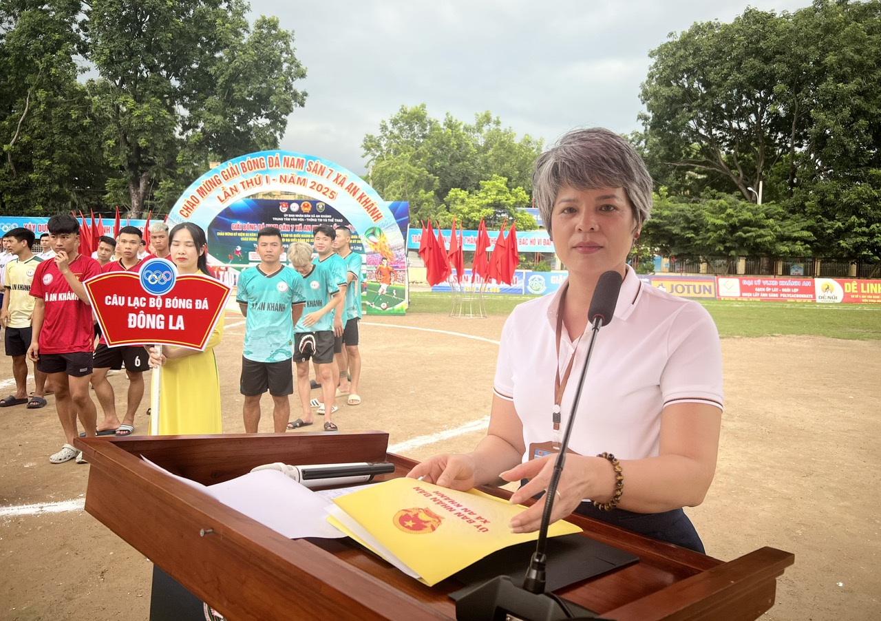 Khai mạc Giải bóng đá nam sân 7&nbsp;xã An Khánh lần thứ I, năm 2025- Ảnh 3.