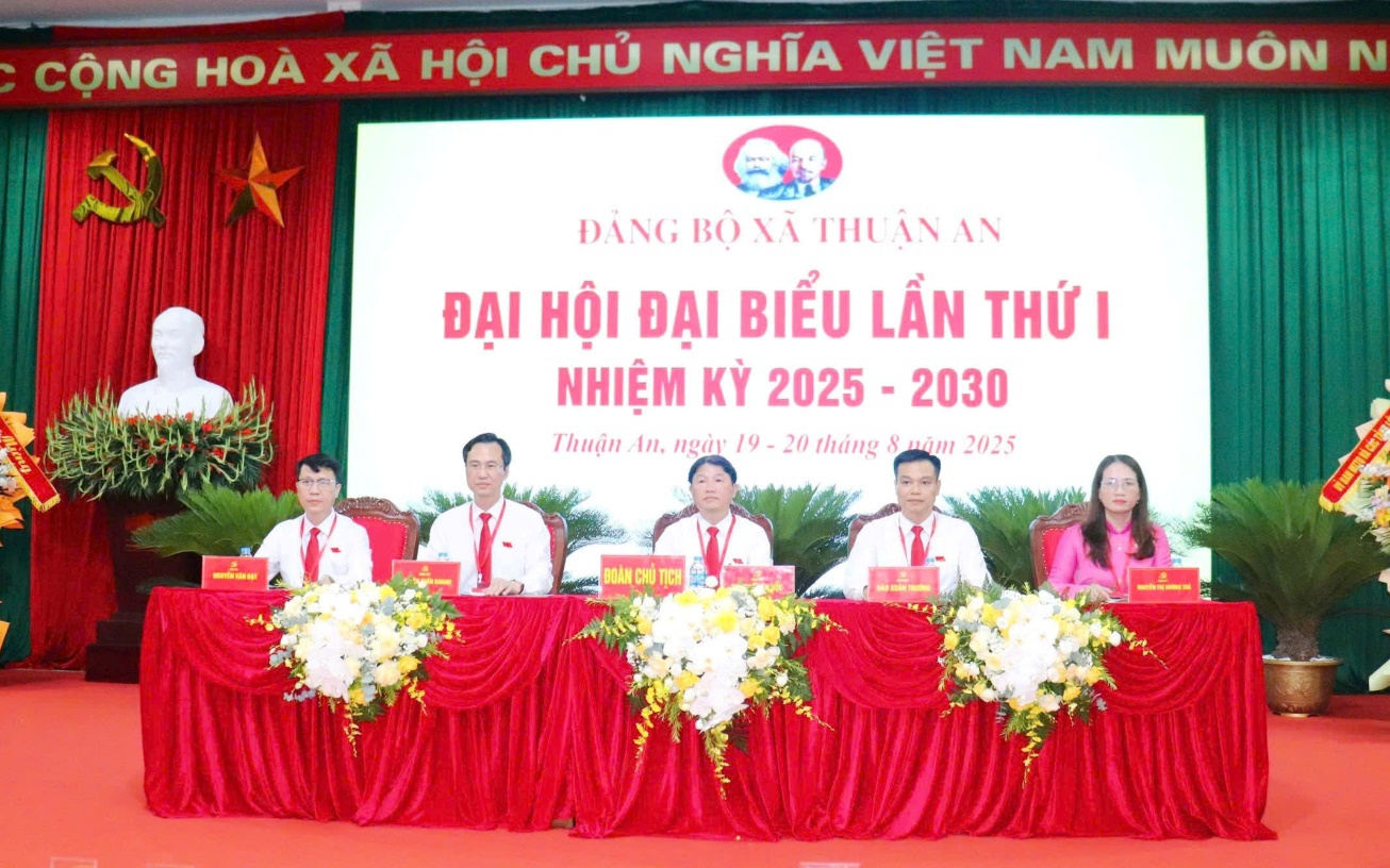 Phiên thứ Nhất Đại hội Đại biểu Đảng bộ xã Thuận An lần thứ I, nhiệm kỳ 2025-2030