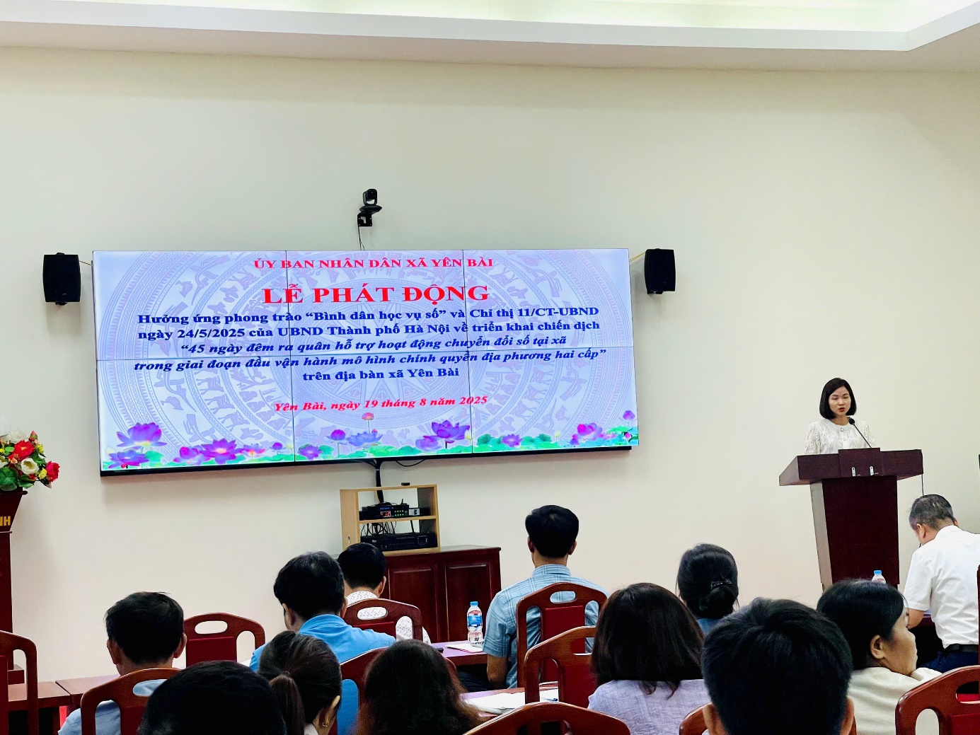ỦY BAN NHÂN DÂN XÃ YÊN BÀI TỔ CHỨC LỄ PHÁT ĐỘNG HƯỞNG ỨNG PHONG TRÀO “BÌNH DÂN HỌC VỤ SỐ” VÀ TRIỂN KHAI CHIẾN DỊCH 45 NGÀY ĐÊM RA QUÂN HỖ TRỢ HOẠT ĐỘNG CHUYỂN ĐỔI SỐ- Ảnh 1.