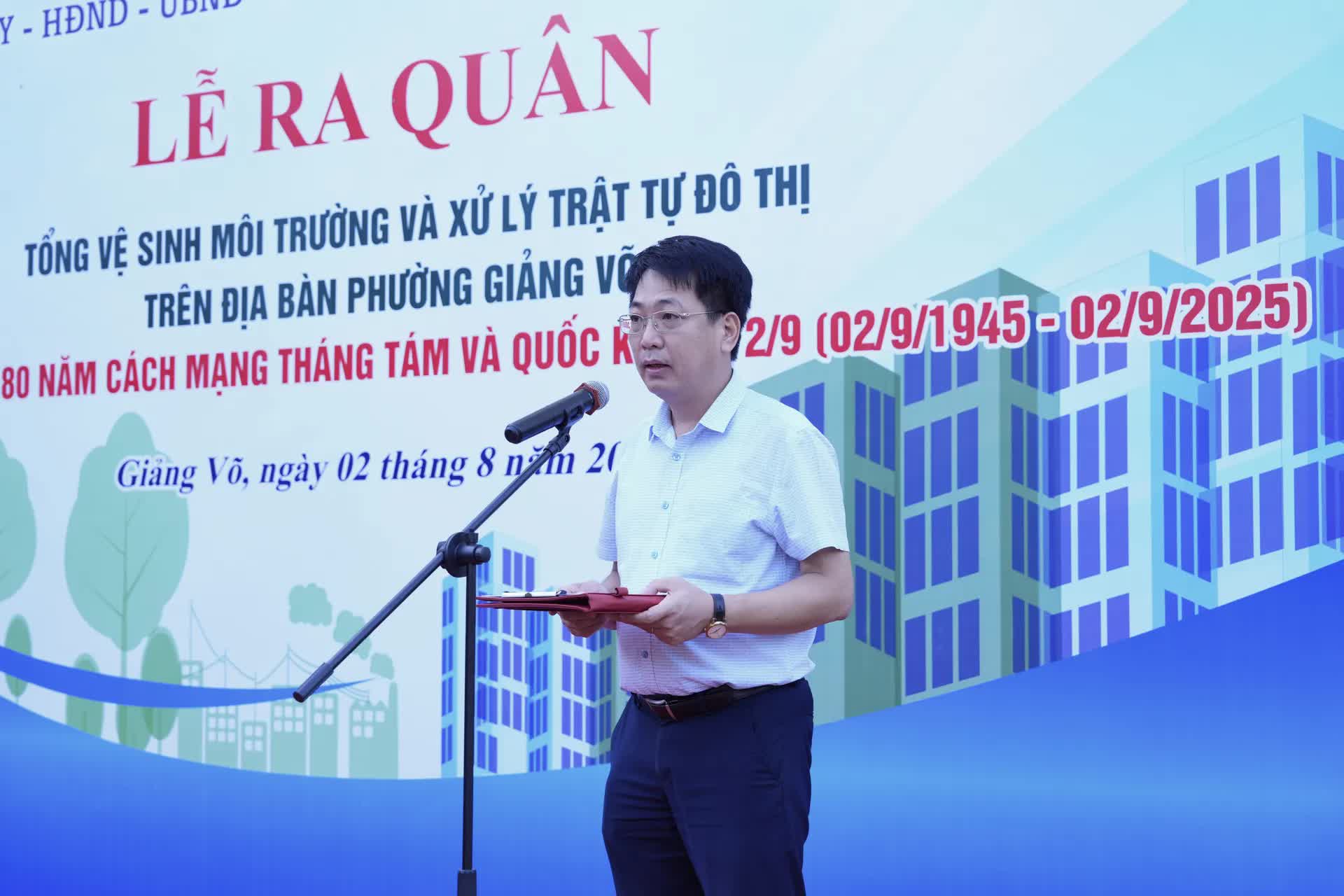 Phường Giảng Võ: Quyết tâm vì môi trường xanh - sạch - đẹp- Ảnh 2.