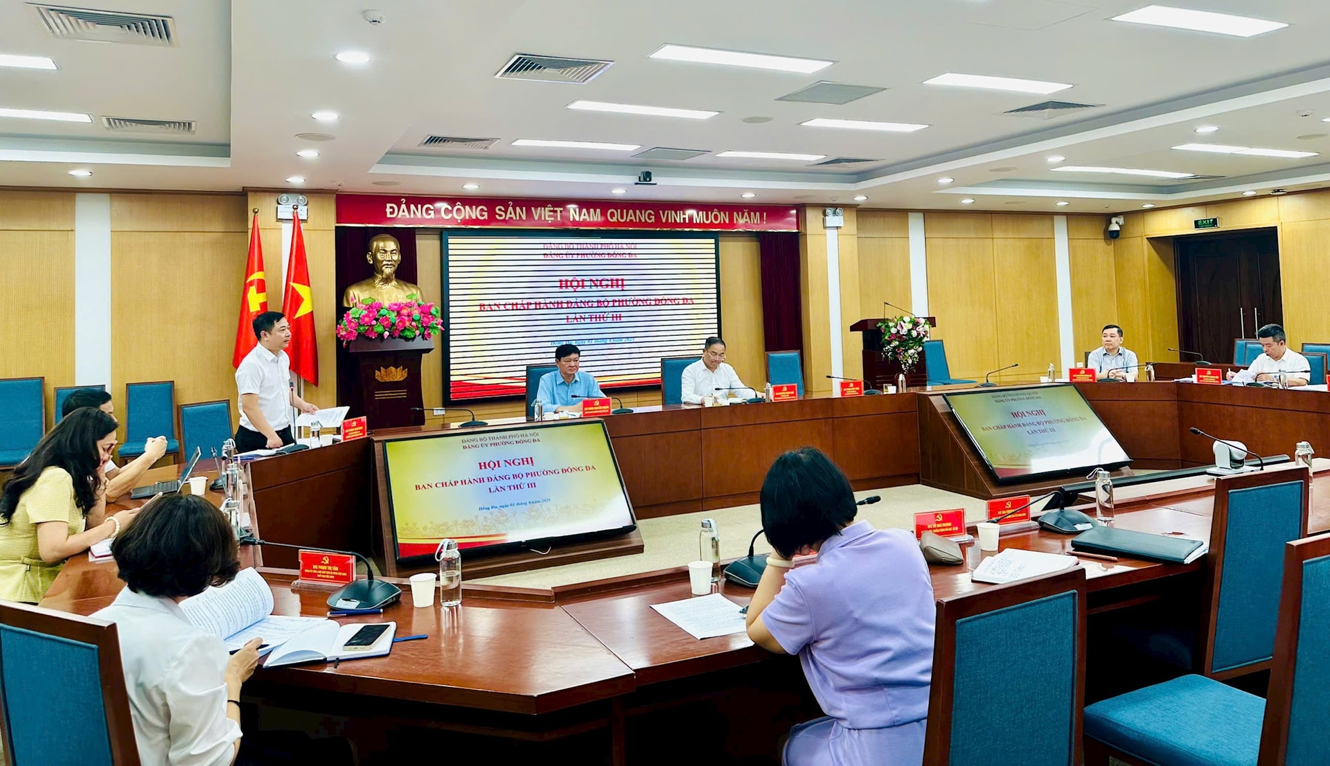 Đống Đa chuẩn bị chu đáo sẵn sàng cho Đảng bộ phường lần thứ I- Ảnh 1.