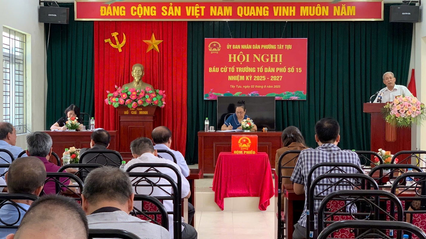 Phường Tây Tựu tổ chức bầu cử Tổ trưởng TDP nhiệm kỳ 2025 - 2027- Ảnh 1.