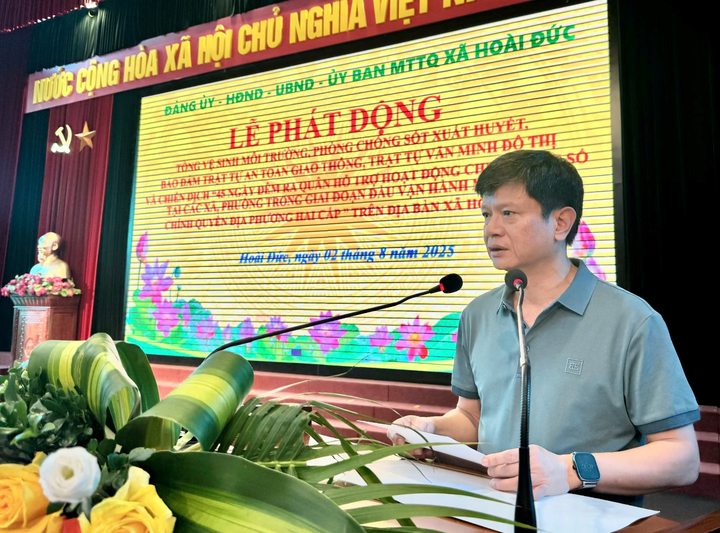 Lễ phát động tổng VSMT, phòng chống dịch SXH; bảo đảm trật tự ATGT, trật tư văn minh môi trường đô thị và Chiến dịch “45 ngày đêm ra quân hỗ trợ hoạt động CĐS trong giai đoạn đầu vận hành mô hình chính quyền địa phương hai cấp”- Ảnh 3.
