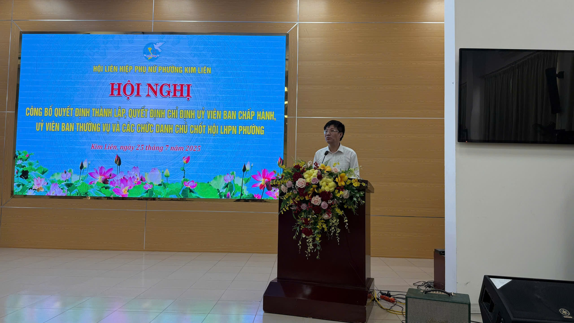 Phường Kim Liên tổ chức Hội nghị công bố Quyết định thành lập Hội Liên hiệp Phụ nữ phường nhiệm kỳ 2021 – 2026- Ảnh 1.