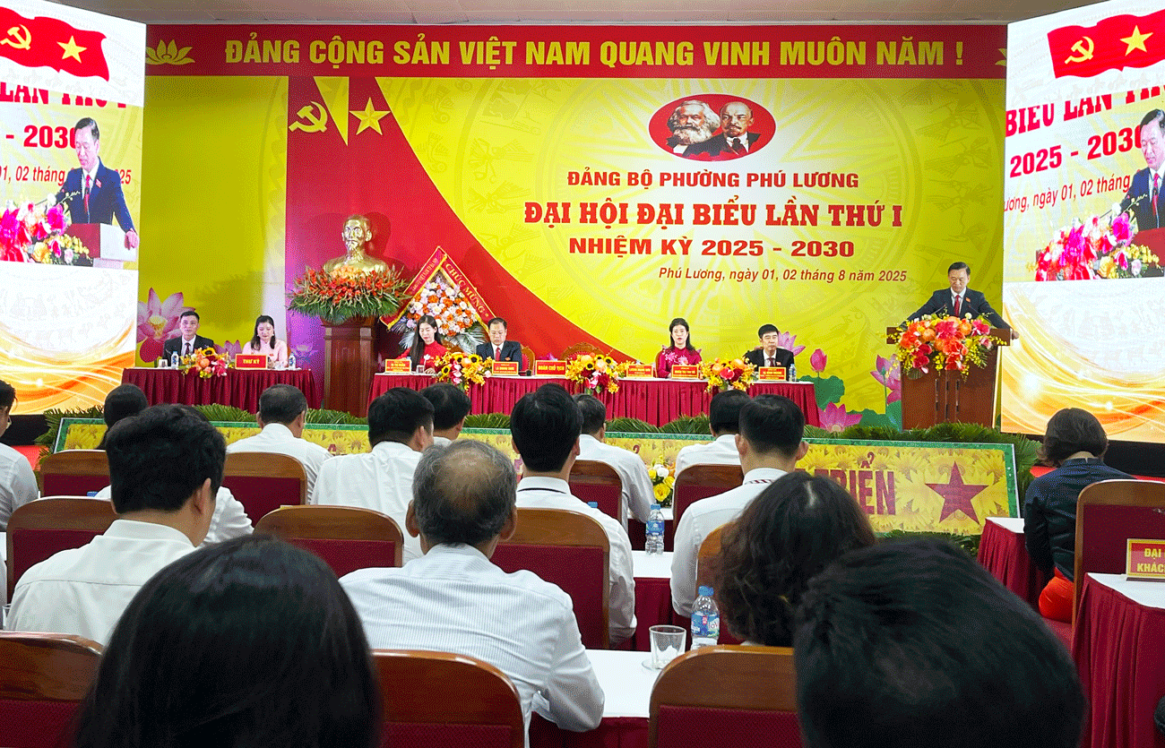 Đại hội Đảng bộ phường Phú Lương lần thứ I, nhiệm kỳ 2025 - 2030 thành công tốt đẹp- Ảnh 1.