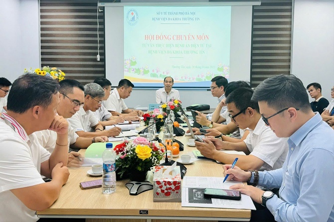 Bệnh viện đa khoa Thường Tín đẩy mạnh chuyển đổi số với bệnh án điện tử- Ảnh 1.