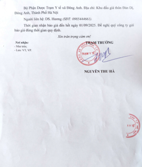 THƯ MỜI CUNG CẤP HỒ SƠ PHỤC VỤ CÔNG TÁC MUA SẮM VẮC XIN DỊCH VỤ- Ảnh 2.