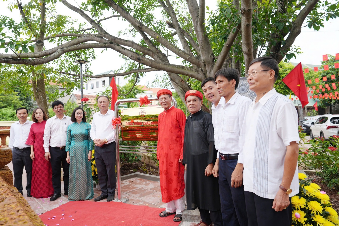 Xã Đan Phượng gắn biển 3 công trình trọng điểm chào mừng Quốc khánh 2/9- Ảnh 4.