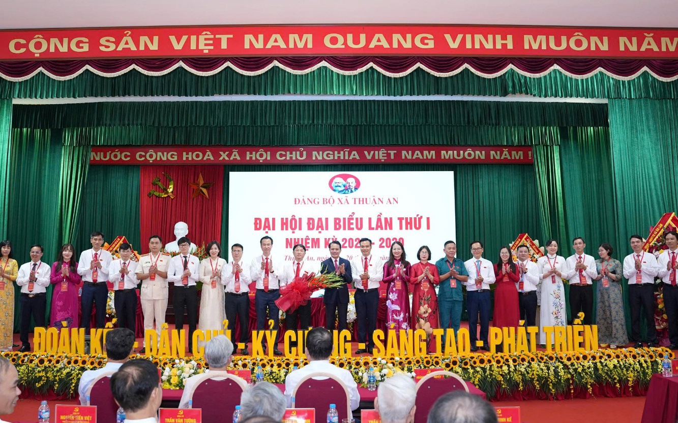 Đại hội đại biểu Đảng bộ xã Thuận An lần thứ I, nhiệm kỳ 2025 - 2030: Phấn đấu hoàn thành xuất sắc các nhiệm vụ chính trị trong nhiệm kỳ mới