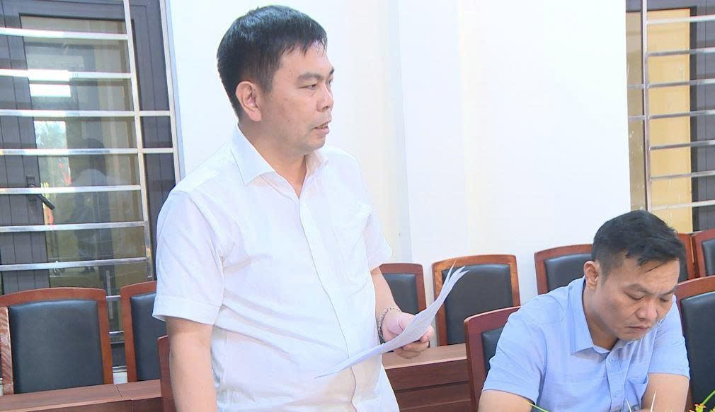 Xã Hát Môn giao ban tiến độ dự án đầu tư xây dựng hạ tầng kỹ thuật Cụm công nghiệp trên địa bàn xã Hát Môn- Ảnh 2.