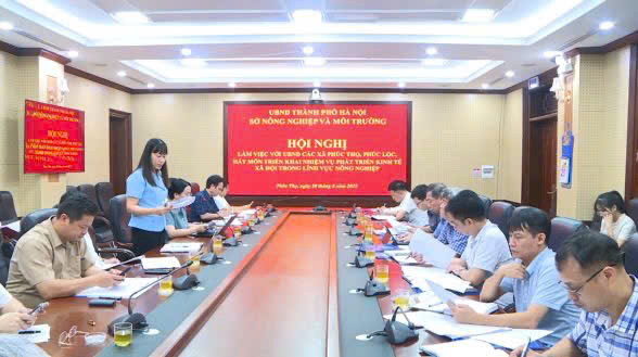 Sở Nông nghiệp và Môi trường Hà Nội làm việc với UBND các xã Phúc Thọ, Phúc Lộc và Hát Môn về lĩnh vực Nông nghiệp năm 2025- Ảnh 9.