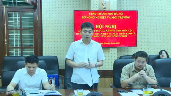 Sở Nông nghiệp và Môi trường Hà Nội làm việc với UBND các xã Phúc Thọ, Phúc Lộc và Hát Môn về lĩnh vực Nông nghiệp năm 2025- Ảnh 4.