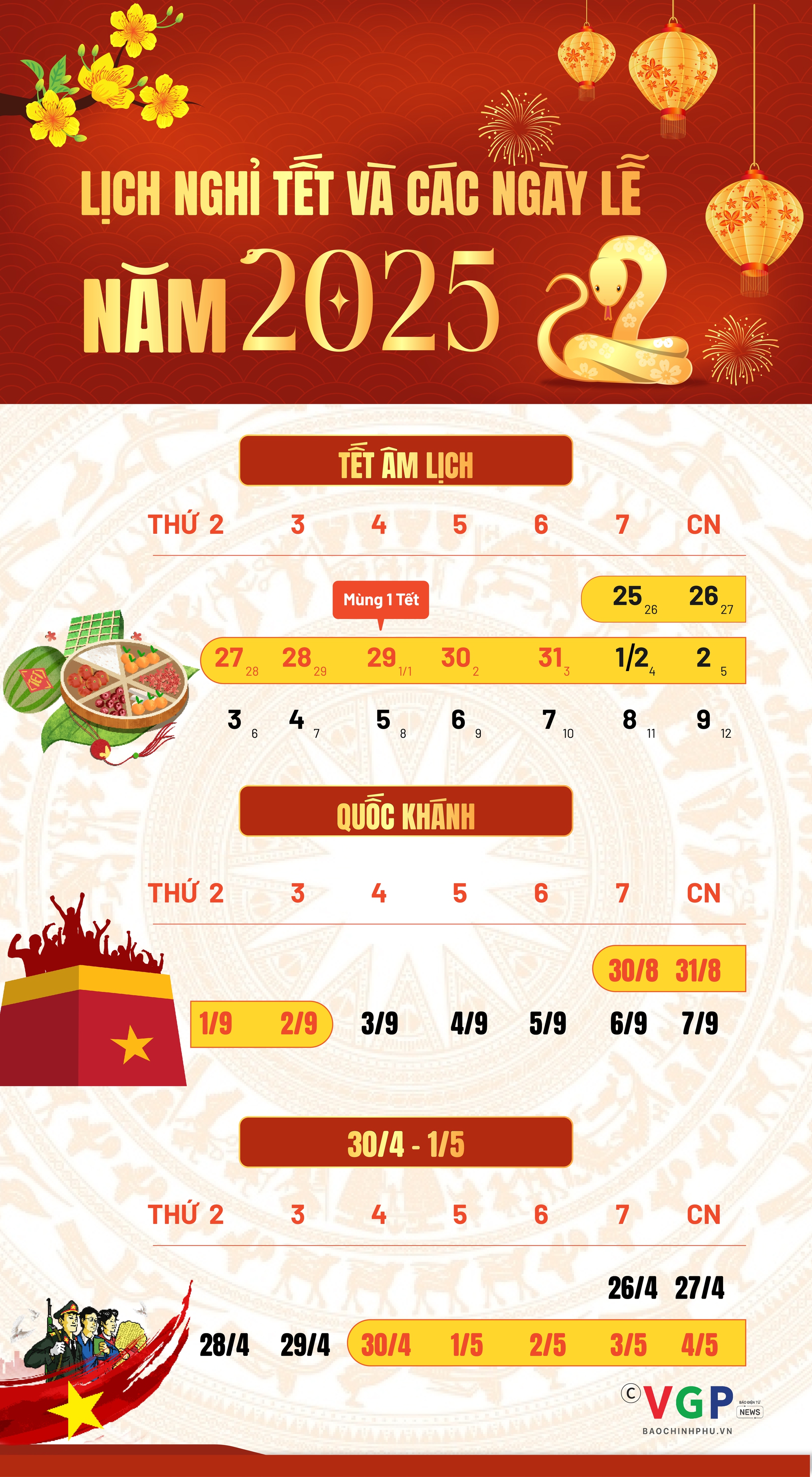 LỊCH NGHỈ LỄ QUỐC KHÁNH 2025- Ảnh 1.