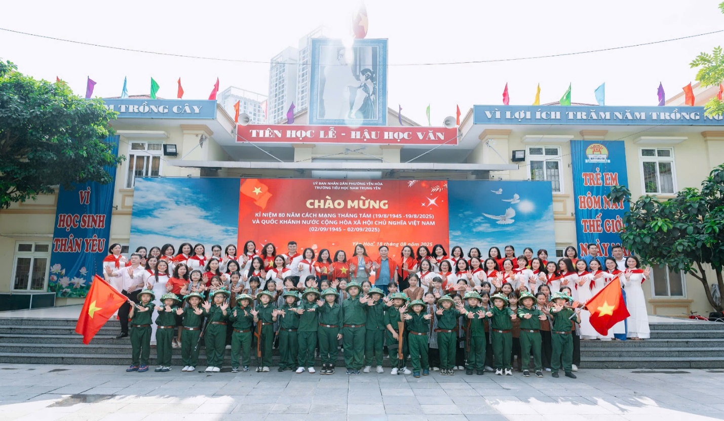 Trường Tiểu học Nam Trung Yên: Bồi đắp tinh thần yêu nước cho học sinh nhân dịp Kỷ niệm 80 năm Cách mạng tháng Tám thành công và Quốc khánh 2/9- Ảnh 5.