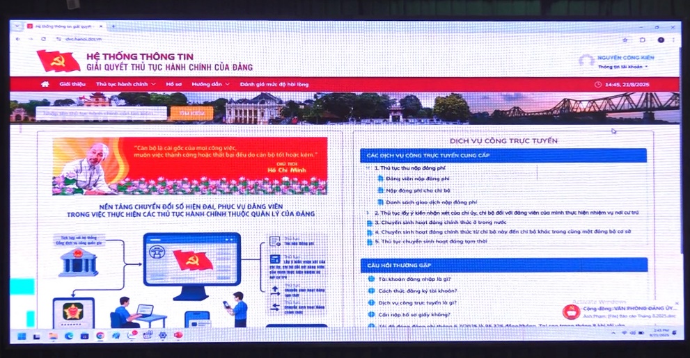 Xã Quảng Oai tổ chức tập huấn triển khai thực hiện thủ tục hành chính của Đảng trên Cổng Dịch vụ công Quốc gia- Ảnh 3.
