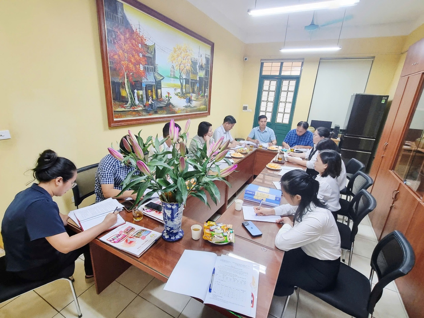 HĐND phường Đại Mỗ khảo sát công tác tuyển sinh đầu cấp của các Trường mầm non, tiểu học, trung học cơ sở trên địa bàn phường- Ảnh 1.