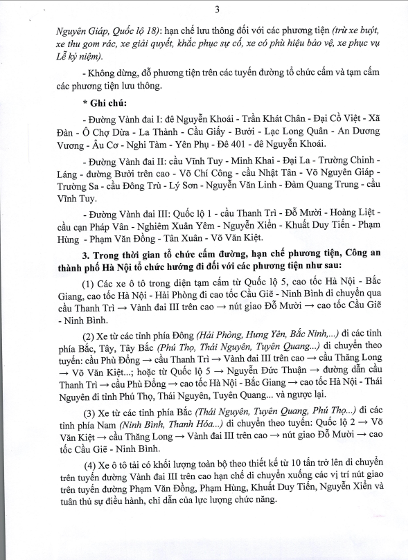 PHÂN LUỒNG GIAO THÔNG PHỤC VỤ LỄ DIỄU BINH, DIỄU HÀNH KỈ NIỆM 80 NĂM NGÀY CÁCH MẠNG THÁNG 8 VÀ QUỐC KHÁNH 2/9- Ảnh 3.