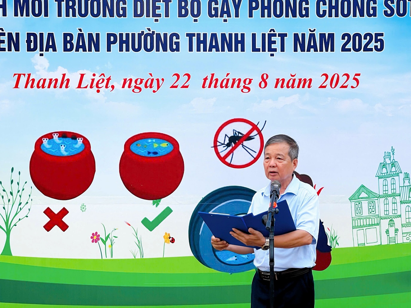 Phường Thanh Liệt: Phát động chiến dịch tổng vệ sinh môi trường, diệt bọ gậy phòng chống sốt xuất huyết- Ảnh 5.