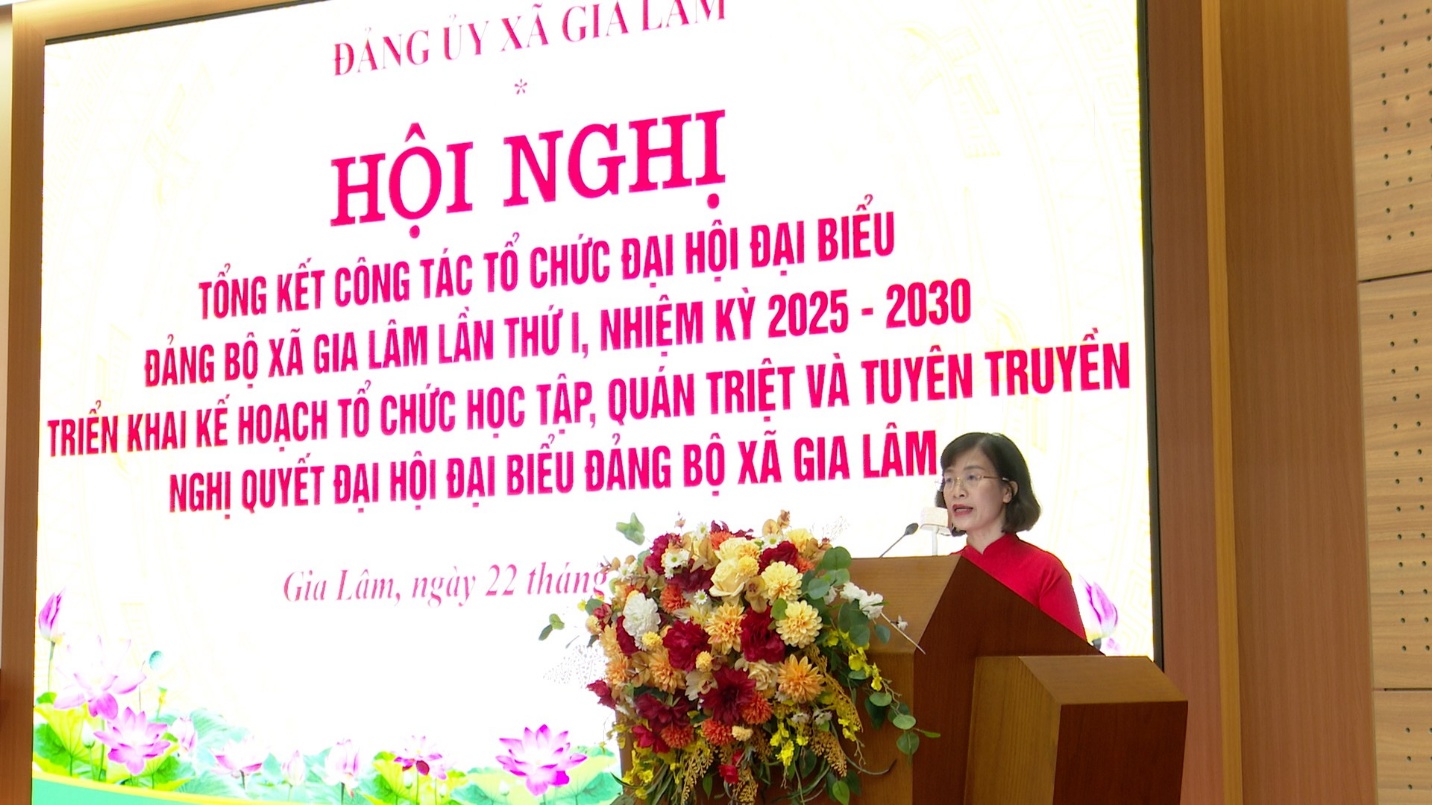 Đảng bộ xã Gia Lâm tổng kết công tác tổ chức đại hội đại biểu lần thứ I, nhiệm kỳ 2025-2030- Ảnh 2.