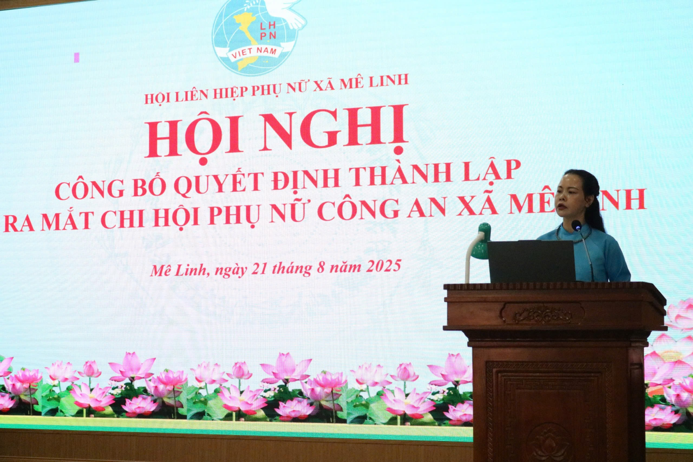 Hội Liên hiệp phụ nữ xã Mê Linh: Ra mắt Chi hội Phụ nữ Công an xã, tập huấn công tác Hội- Ảnh 4.
