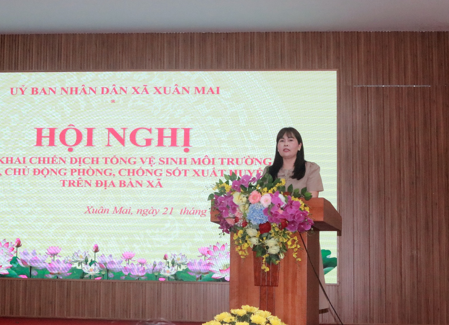 Xã Xuân Mai tổ chức hội nghị triển khai chiến dịch tổng vệ sinh môi trường diệt bọ gậy, chủ động phòng, chống sốt xuất huyết đợt 1- Ảnh 2.