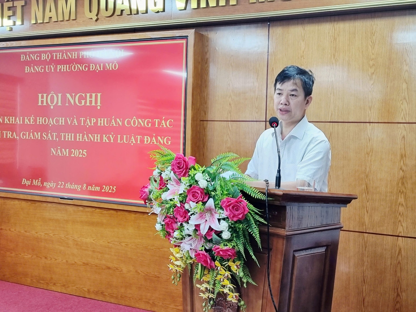 Đảng ủy phường Đại Mỗ triển khai kế hoạch và tập huấn công tác kiểm tra, giám sát, thi hành kỷ luật đảng năm 2025- Ảnh 3.