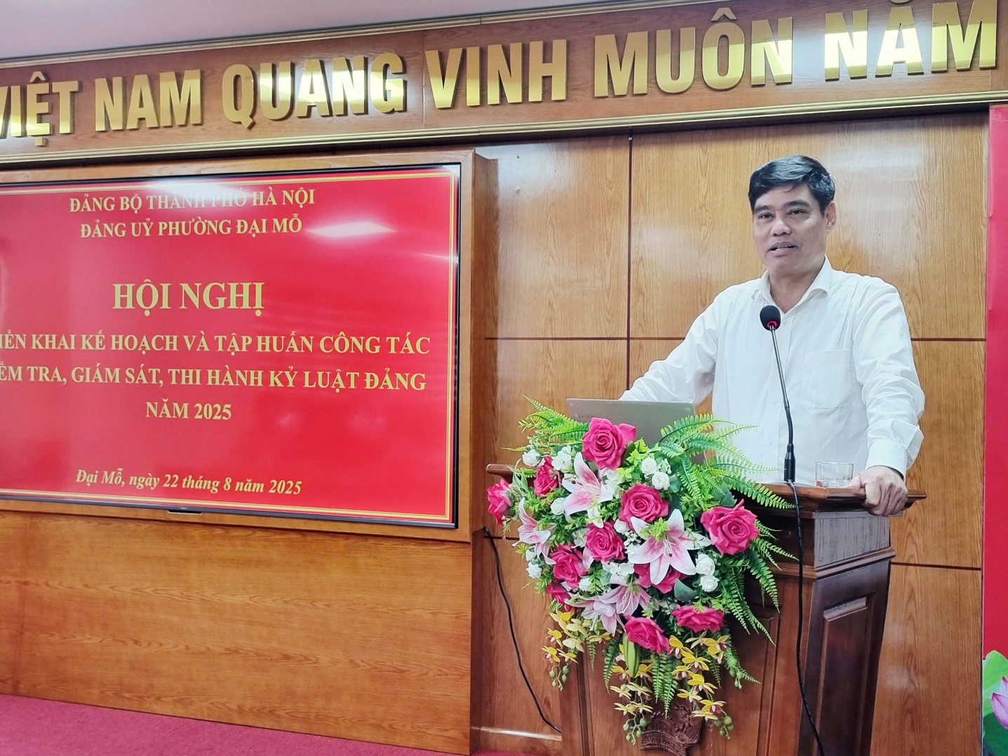 Đảng ủy phường Đại Mỗ triển khai kế hoạch và tập huấn công tác kiểm tra, giám sát, thi hành kỷ luật đảng năm 2025- Ảnh 4.