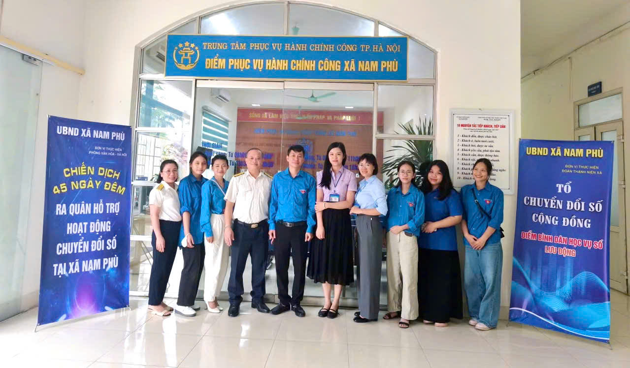Phát huy vai trò tiên phong, xung kích của tuổi trẻ Nam Phù trong phong trào “Bình dân học vụ số”