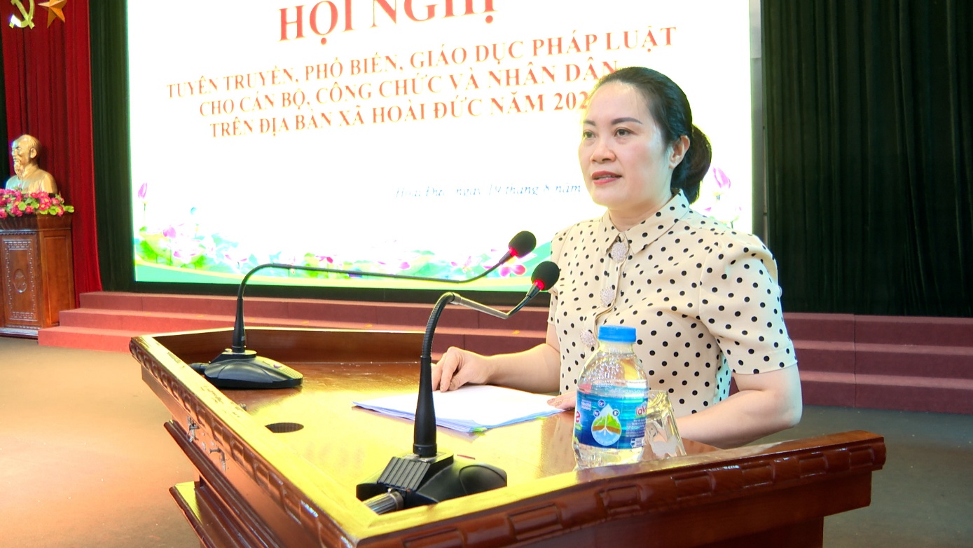 Xã Hoài Đức tổ chức hội nghị tuyên truyền, phổ biến giáo dục pháp luật năm 2025- Ảnh 2.