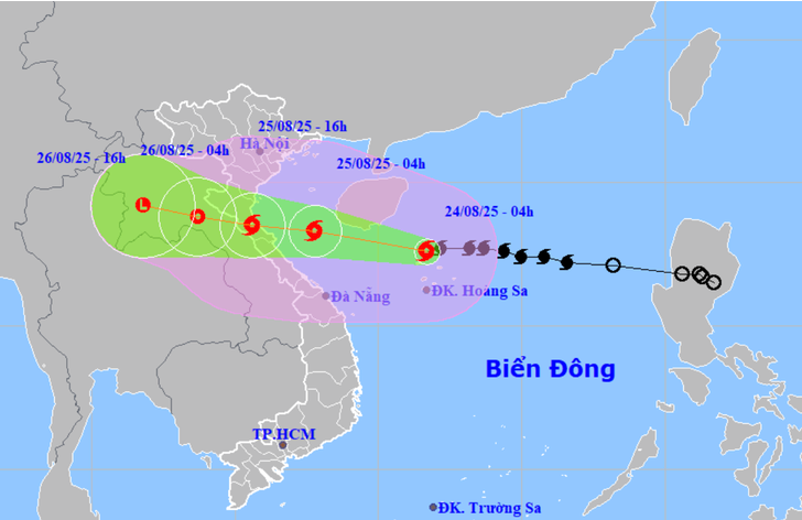 Bão số 5 (Kajiki) liên tục tăng cấp, Hà Nội mưa lớn ngay trước kỳ nghỉ lễ 2/9
- Ảnh 1.