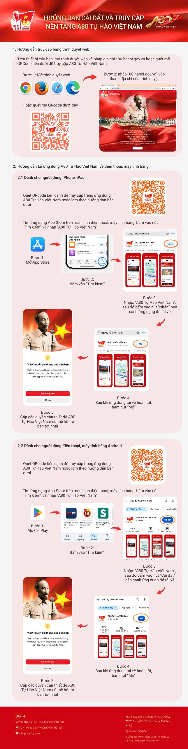 Phường Kim Liên: tuyên truyền, vận động việc truy cập, cài đặt và sử dụng nền tảng số “A80 - Tự hào Việt Nam”- Ảnh 1.
