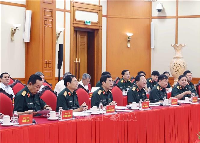 Bộ Chính trị cho ý kiến về dự thảo các văn kiện và phương án nhân sự cấp ủy Đại hội đại biểu Đảng bộ Quân đội- Ảnh 3.