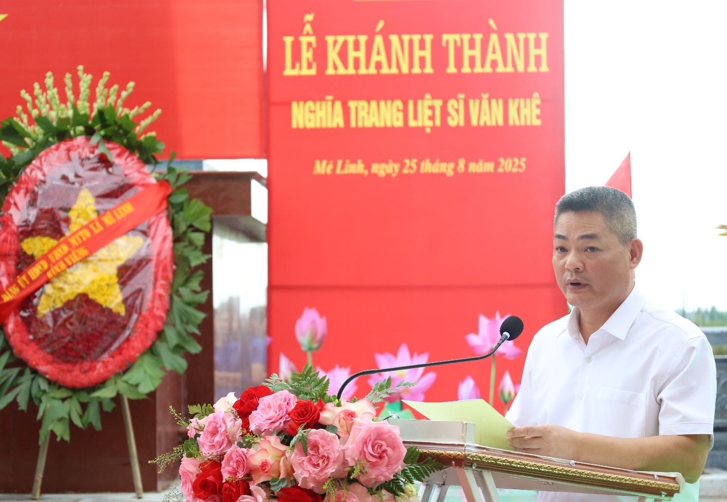 Xã Mê Linh: Khánh thành công trình nghĩa trang liệt sĩ Văn Khê- Ảnh 2.